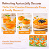 Osem Apricot Jelly Mix – Bundle Pack of 3 Boxes (85g Each) Instant Jelly Dessert Mix Kosher Badatz Total 255g