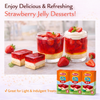 Osem Strawberry Jelly Mix – Bundle Pack of 3 Boxes (90g Each) Instant Jelly Dessert Mix Kosher Badatz Total 270g