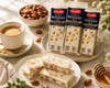 Galil French Nougat Bars with Roasted Peanuts & Honey, Traditional Israeli European-Style Nougat, Kosher Certified, Pack of 3 (3.2 oz Each)
