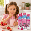 Milk Mates Strawberry Flavoring Straws, 5 Straws per Pack – Bundle of 3 Packs, Strawberry Milk Drinking Straws, Kosher Certified, Product of Hungary