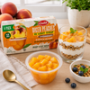 Galil Diced Peaches in Light Syrup, 4 oz Cups (113g Each) – 4 Pack, Ready-to-Eat Fruit Cups, Non-GMO, Kosher Certified