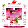 Galil Cranberry & Apple Herbal Tea, Bundle of 3 Boxes – 60 Individually Enveloped Tea Bags, Caffeine Free, Non-GMO, Kosher & Halal