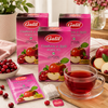Galil Cranberry & Apple Herbal Tea, Bundle of 3 Boxes – 60 Individually Enveloped Tea Bags, Caffeine Free, Non-GMO, Kosher & Halal