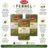 Galil Fennel Herbal Tea, Bundle of 3 Boxes – 60 Individually Enveloped Tea Bags, Caffeine Free, Non-GMO, Kosher & Halal