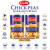 Galil Chickpeas (Garbanzo Beans), 14 oz Cans, Premium Non-GMO Chickpeas, Ready to Eat, Kosher & Halal Certified, Product of Spain – Pack of 2