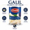 Galil Hearts of Palm Whole, 14 oz (400g) Can, Tender Premium Hearts of Palm, Ready to Eat, Kosher & Halal Certified, Product of Ecuador – Pack of 1