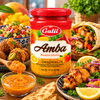 Galil Original Amba Mango Sauce, 22 oz (630g), Authentic Middle Eastern Pickled Mango Condiment, Kosher & Halal Certified, Product of Israel