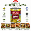 Galil Manzanillo Green Olives, 23 oz (672g), Large Whole Green Olives, Kosher & Halal Certified, Product of Israel