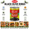 Galil Black Olive Rings, 23 oz (672g), Sliced & Pitted Black Olives, Ready-to-Use Pizza & Salad Topping, Kosher & Halal Certified, Product of Israel