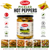 Galil Pickled Hot Peppers, 18 oz (510g), Spicy Pickled Peppers in Brine, Kosher & Halal Certified, Product of Turkey