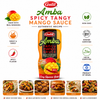 Galil Amba Spicy Tangy Mango Sauce, 10.6 oz (300g), Authentic Israeli Mango Condiment, Easy Squeeze Bottle, Non-GMO, Kosher & Halal Certified