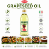 Galil 100% Natural Grapeseed Oil, 1 Liter, High Smoke Point Cooking Oil, Light & Clean Flavor, Kosher & Halal Certified, Product of Italy