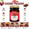 Galil Cherry Preserve, 13 oz (370g), Extra Fruit Cherry Jam, Non-GMO, Kosher & Halal Certified, Product of Bulgaria