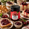 Galil Cherry Preserve, 13 oz (370g), Extra Fruit Cherry Jam, Non-GMO, Kosher & Halal Certified, Product of Bulgaria