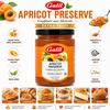 Galil Apricot Preserve, 13 oz (370g), Extra Fruit Apricot Jam, Non-GMO, Kosher & Halal Certified, Product of Bulgaria