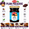 Galil Plum Preserve, 13 oz (370g), Extra Fruit Plum Jam, Non-GMO, Kosher & Halal Certified, Product of Bulgaria