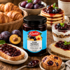Galil Plum Preserve, 13 oz (370g), Extra Fruit Plum Jam, Non-GMO, Kosher & Halal Certified, Product of Bulgaria