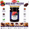 Galil Mixed Berry Preserve, 13 oz (370g), Extra Fruit Berry Jam, Non-GMO, Vegan, Kosher & Halal Certified, Product of Bulgaria