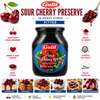 Galil Pitted Sour Cherry Preserve in Heavy Syrup, 15.5 oz (440g), Sweet & Tart Cherry Dessert Topping, Kosher & Halal Certified, Product of Bulgaria