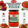 Galil Roasted Pepper Bruschetta Pinjur, 19 oz (540g), Traditional Balkan Roasted Pepper Spread, Non-GMO, Gluten Free, Vegan, Kosher & Halal Certified, Product of Bulgaria