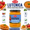 Galil Lutenica Mixed Vegetable Chunky Relish, 19 oz (540g), Traditional Balkan Vegetable Spread, Non-GMO, Gluten Free, Vegan, Kosher & Halal Certified, Product of Bulgaria