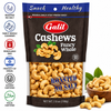 Galil Fancy Whole Roasted Unsalted Cashews, 7 Oz (198g) – Premium Whole Cashews, No Salt Added, Resealable Bag, Kosher & Halal Certified, Product of Israel