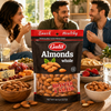 Galil Roasted & Salted Whole Almonds, 8 Oz (227g) – Premium Whole Almonds, Crunchy Nut Snack, Resealable Bag, Kosher & Halal Certified, Product of USA