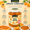 Taim Apricot Confiture 370g (13 oz) – Kosher Premium Apricot Fruit Spread – Rich & Sweet Jam for Breakfast & Desserts