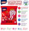 Taaman Toffee Beans Strawberry Flavor Candy 360g (12.7 oz) – Kosher Soft Filled Strawberry Toffees – Imported from Brazil