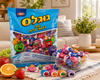 Taaman Fruit Filled Toffee Candy 850g (29.98 oz) –Kosher  Soft Chewy Fruit Candy Mix – Assorted Fruit Flavors