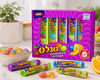 Taaman Fruit Filled Toffee Candy Sticks 180g (6.3 oz) – Kosher Assorted Fruit Flavor Chewy Candy – 5 Pack