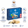 Baraka Vanilla Halva Snack – Sesame Tahini Sweet Treat – Traditional Middle Eastern Halva – Kosher – 7 Individually Wrapped Snack Bars- 136 g