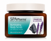 SPApharma Body Spa Charcoal & Lavender Illuminating Body Scrub – Lavender Oil, Charcoal & Dead Sea Minerals – 500 ml / 16.9 fl oz