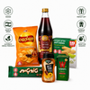Israeli Holiday Gift Basket – Carmel Grape Juice 1L, Osem Lemon Wafers, Yad Mordechai Honey 400g, Elite Tortit Chocolate Wafer Bar, Wissotzky Classic Tea & Tapuchips Honey Barbecue Chips – Gift Basket Included