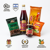 Israeli Kosher Holiday Gift Basket – Carmel Grape Juice 1L, Elite Turkish Coffee with Cardamom 100g, Osem Petit Beurre Biscuits 500g, Yad Mordechai Strawberry Jam 340g & Tapuchips Sour Cream & Onion 50g – Gift Basket Included