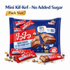 Elite Mini Kif Kef Wafer Bars – No Added Sugar – Milk Chocolate Coated Crispy Wafers – Israeli Chocolate Snack – 203g Pack