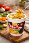 Osem Mana Hama Instant Noodles & Vegetables Chicken Flavor, 70g Cups, Bundle of 3, Israeli Instant Noodle Soup Meal, Quick & Easy, Kosher
