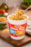 Osem Mana Hama Instant Couscous with Vegetables, 84g Cups, Bundle of 3, Israeli Instant Couscous Meal, Quick & Easy Ready Meal, Kosher Badatz