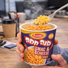 Osem Mana Hama Spicy Mac & Cheese Instant Pasta Cup, 59g Cups, Bundle of 3, Israeli Spicy Macaroni & Cheese Meal, Quick & Easy Ready Meal, Kosher