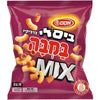 Israeli Snack & Treats Gift Basket – Carmel 100% Grape Juice (1 Liter), Elite Chocolate Mix Pack (Pesek Zman, Mekupelet & Kif Kef – 390g), Turkish Coffee, Osem Bisli Bamba Mix, Osem Bisli Party Mix & Milk Chocolate Pretzel Mix