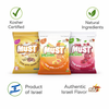 Elite MUST Sugar Free Candy Bundle – Assorted Flavors (Orange, Butter Caramel & Cherry) – 3 Pack | 80g Each | Product of Israel | Kosher Candy