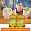 Osem Instant Vegetable Soup Mix – Bundle of 2 Twin Packs (4 Sachets Total) Authentic Israeli Vegetable Soup Instant Soup Mix Kosher Badatz Total 112g