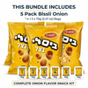 Osem Bissli Onion Israeli Wheat Snack – Crunchy Savory Onion Flavor Snack – Kosher Imported Snack from Israel – 70g Bags, 5 Pack