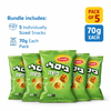 Osem Bissli Pizza Israeli Wheat Snack – Crunchy Pizza Flavor Snack – Kosher Imported Snack from Israel – 70g Bags, 5 Pack
