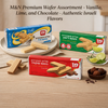 Man Wafers Variety Pack – Chocolate, Vanilla & Lemon Flavors – 3 Pack (200g Each) – Crispy Cream Filled Wafers – Kosher Snack – Imported From Israel